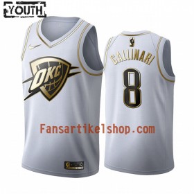 NBA Oklahoma City Thunder Trikot Danilo Gallinari 8 Nike 2019-2020 Weiß Golden Edition Swingman - Kinder